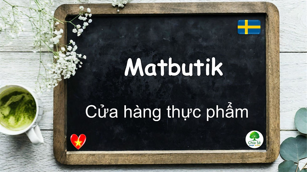 Mỗi ngày một từ - Matbutik