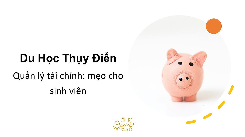 Sinh viên quốc tế ở Thuỵ Điểm quản lí tài chính như thế nào