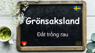 Mỗi ngày một từ - Grönsaksland