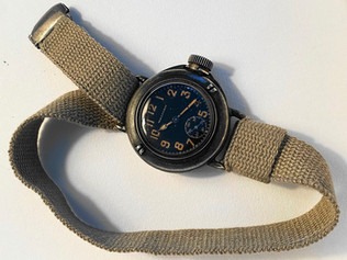 1918 Waltham Depollier Field & Marine Waterproof Wristwatch, the archetype of the Field Watch Genre.