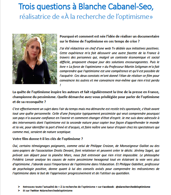 Blanche Cabanel itw
