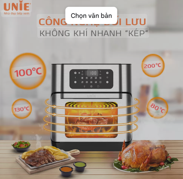 Nồi chiên không dầu của UNIE