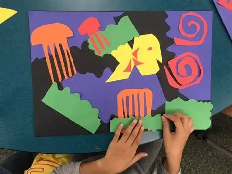 Kids Create like Famous Artists: Colorful Cut Paper Animals- Inspired by Henri Matisse 