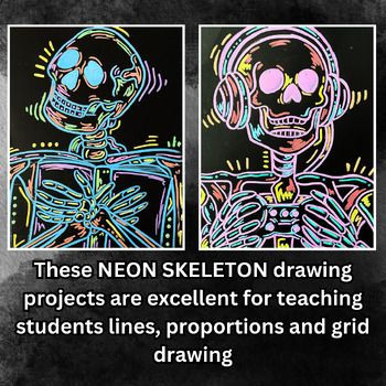 Kids 7-13 Neon Skeletons