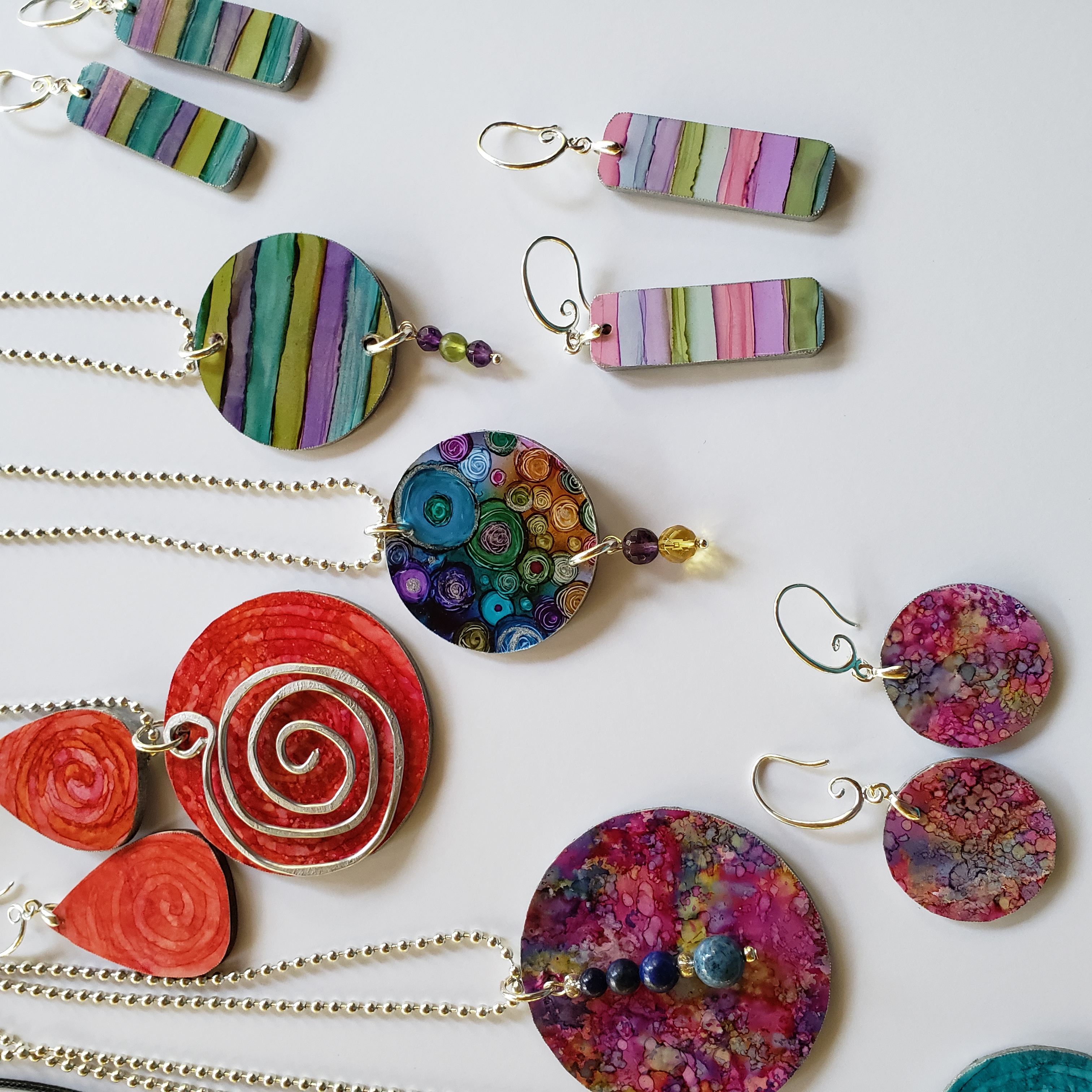 Alcohol Ink Jewelry at Shiny Top Brewing