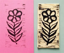 Older Kids intro to Linocut printmaking