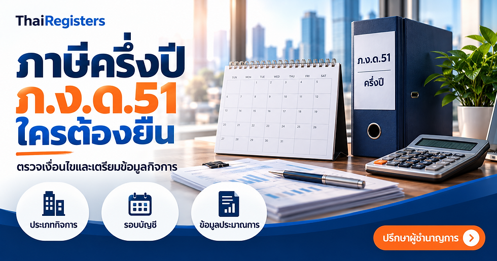 ภาษีครึ่งปี ภ.ง.ด.51 ใครต้องยื่น? กำหนดเวลา วิธีประมาณการ และเงินเพิ่ม 20% ที่ควรรู้