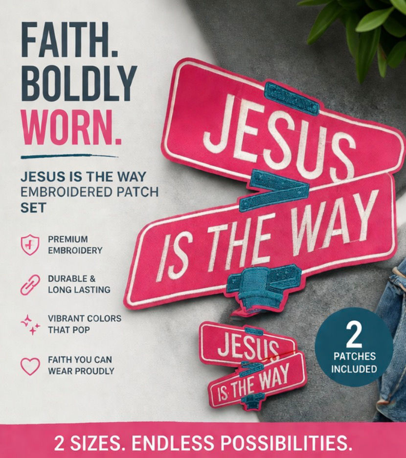 Thumbnail: Jesus Is The Way Embroidered Patch