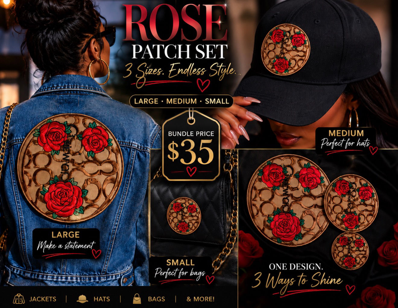 Rose Patch Bundle