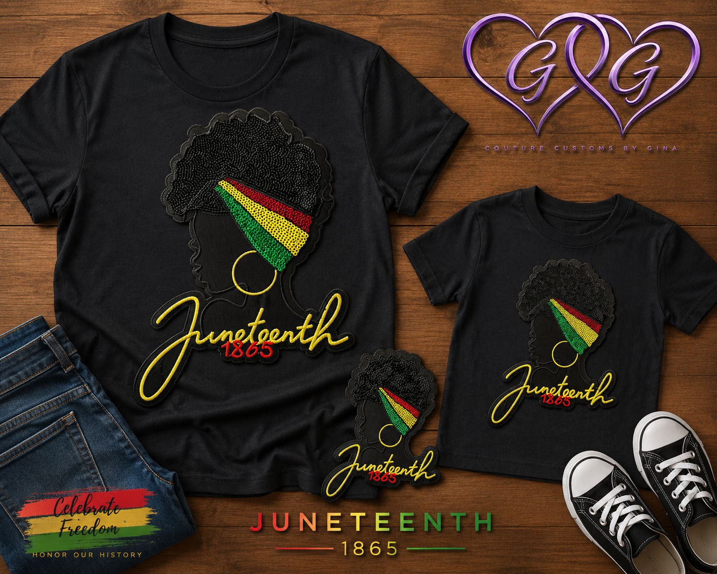 Juneteenth Embroidered Patch