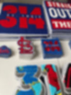 Thumbnail: St. Louis 314 iron-on patches collection featuring chenille and embroidered STL pride designs in red, white, and blue