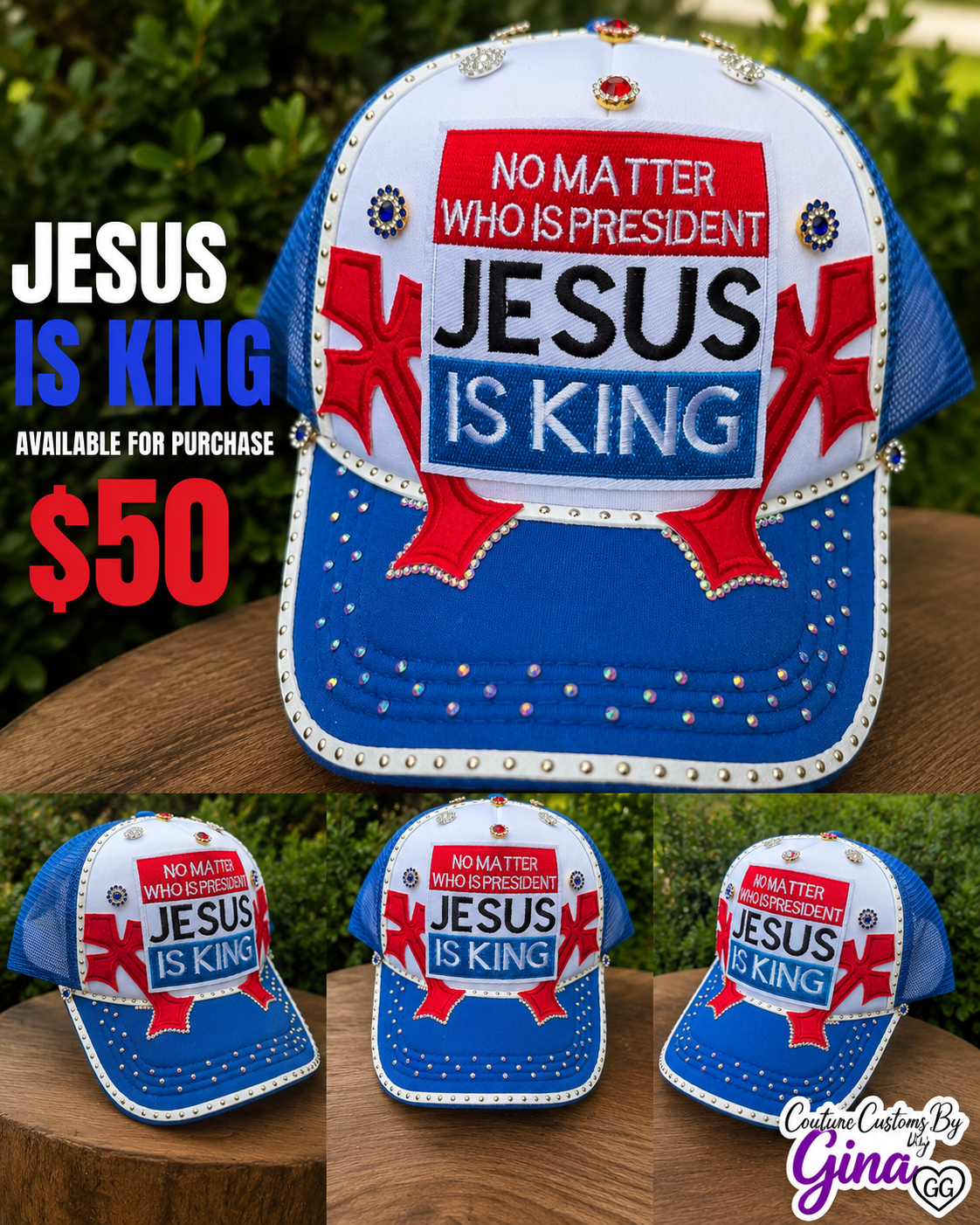 Jesus Is King Trucker Hat