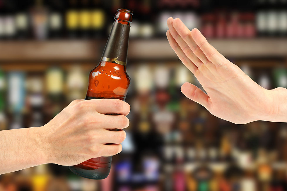 Avoid alcohol as much as possible