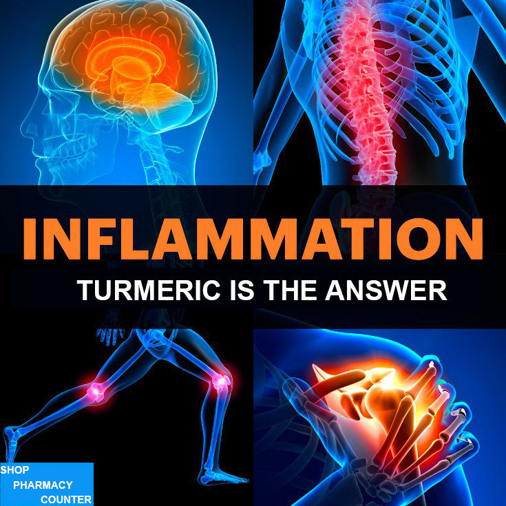 Turmeric vitamins and supplements helps reduce inflammation