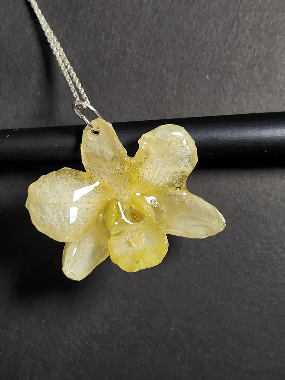 Thumbnail: Lime Orchid Pendant