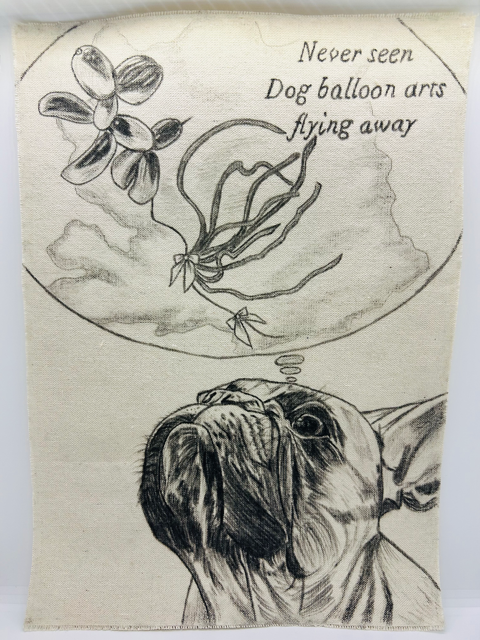 タペストリー「犬のバルーン」