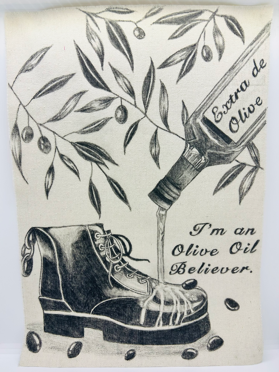 タペストリー「オリーブオイル信者」