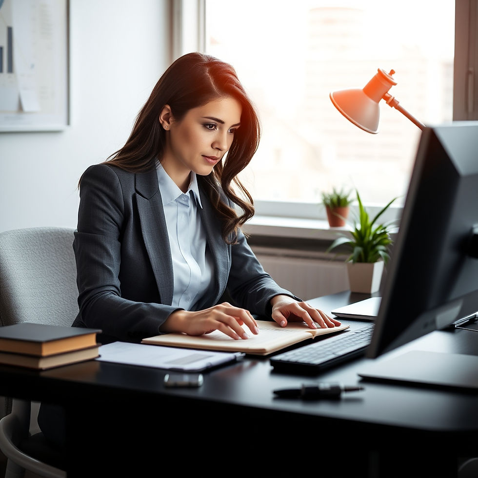 Legal Professional preparing a PIP Arbitration Statement 