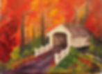"Autumn Bridge" Painting