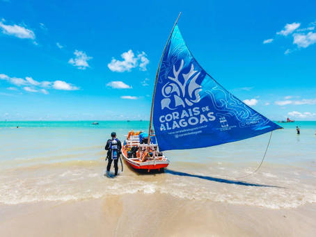 Jangada do projeto Corais de Alagoas