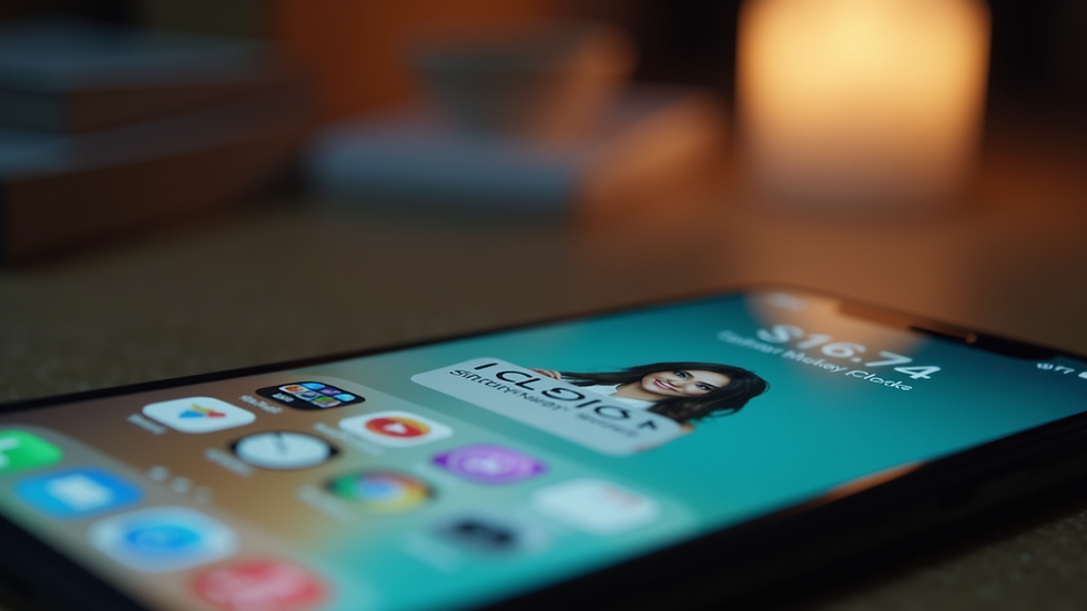 Close-up view of a smartphone screen showing a celebrity gossip app interface