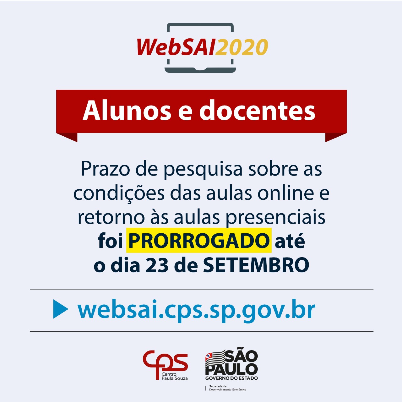 Websai Prorrogado