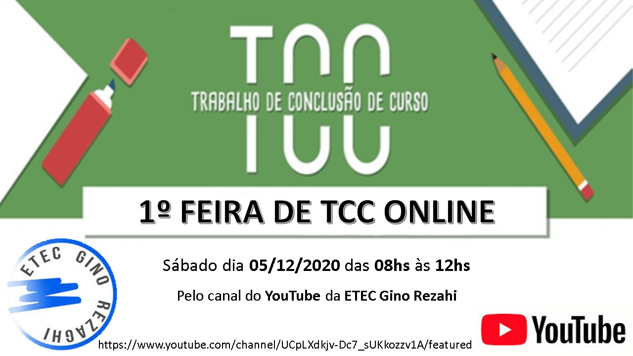 Feira de TCC Online - Etec Gino Rezaghi