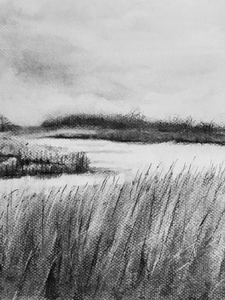 Charcoal landscape