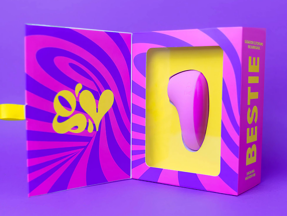 Miniatura: Bestie Sugador de Clitóris Recarregável Pretty Pink