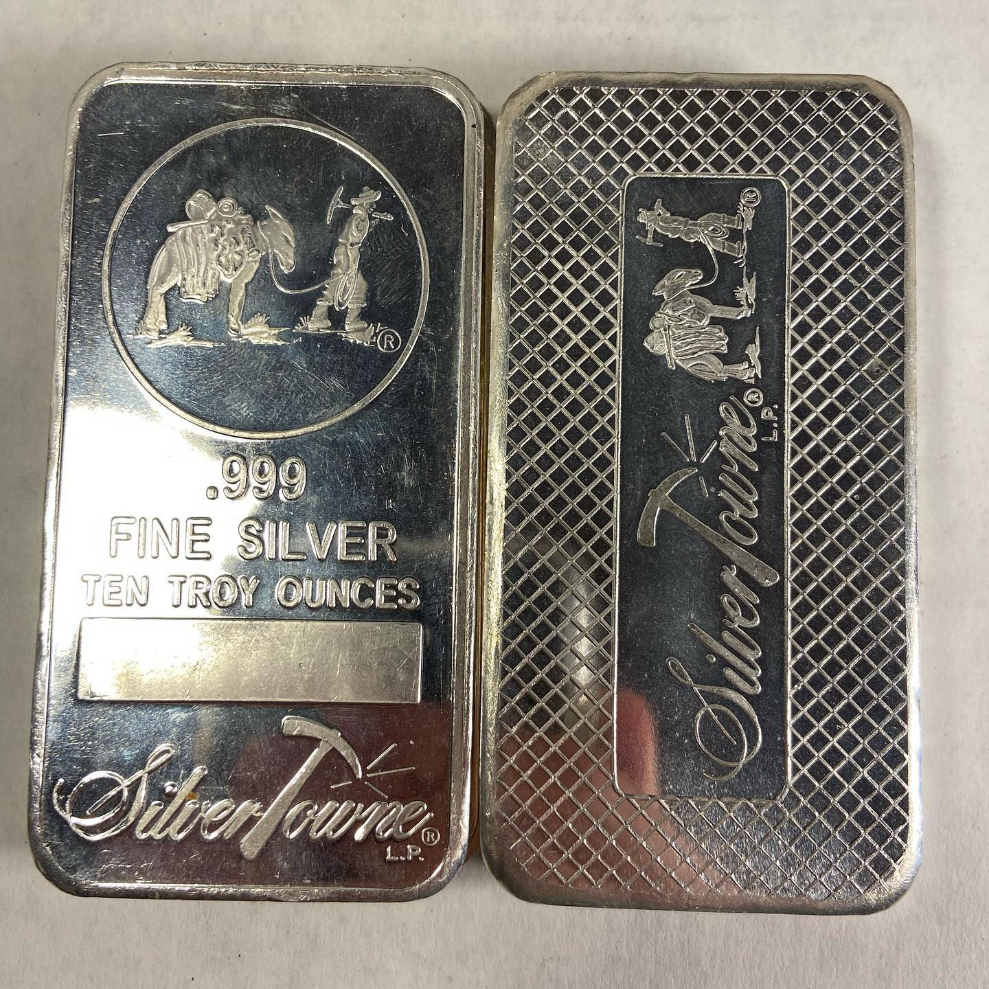 SILVERTOWNE 10 OZ SILVER BARS