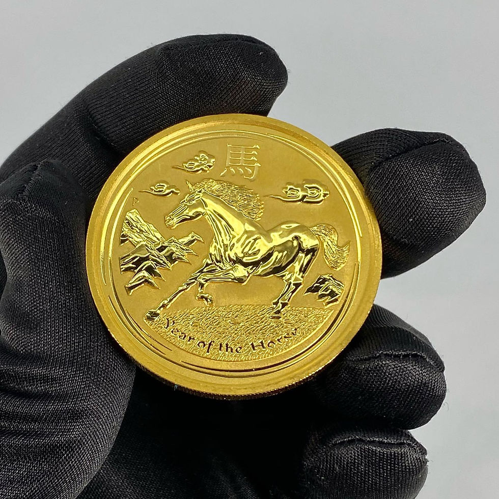 Thumbnail: 2014 AUSTRALIA 2 Troy Oz Gold Year of the Horse $200 Coin Mintage of 4,887