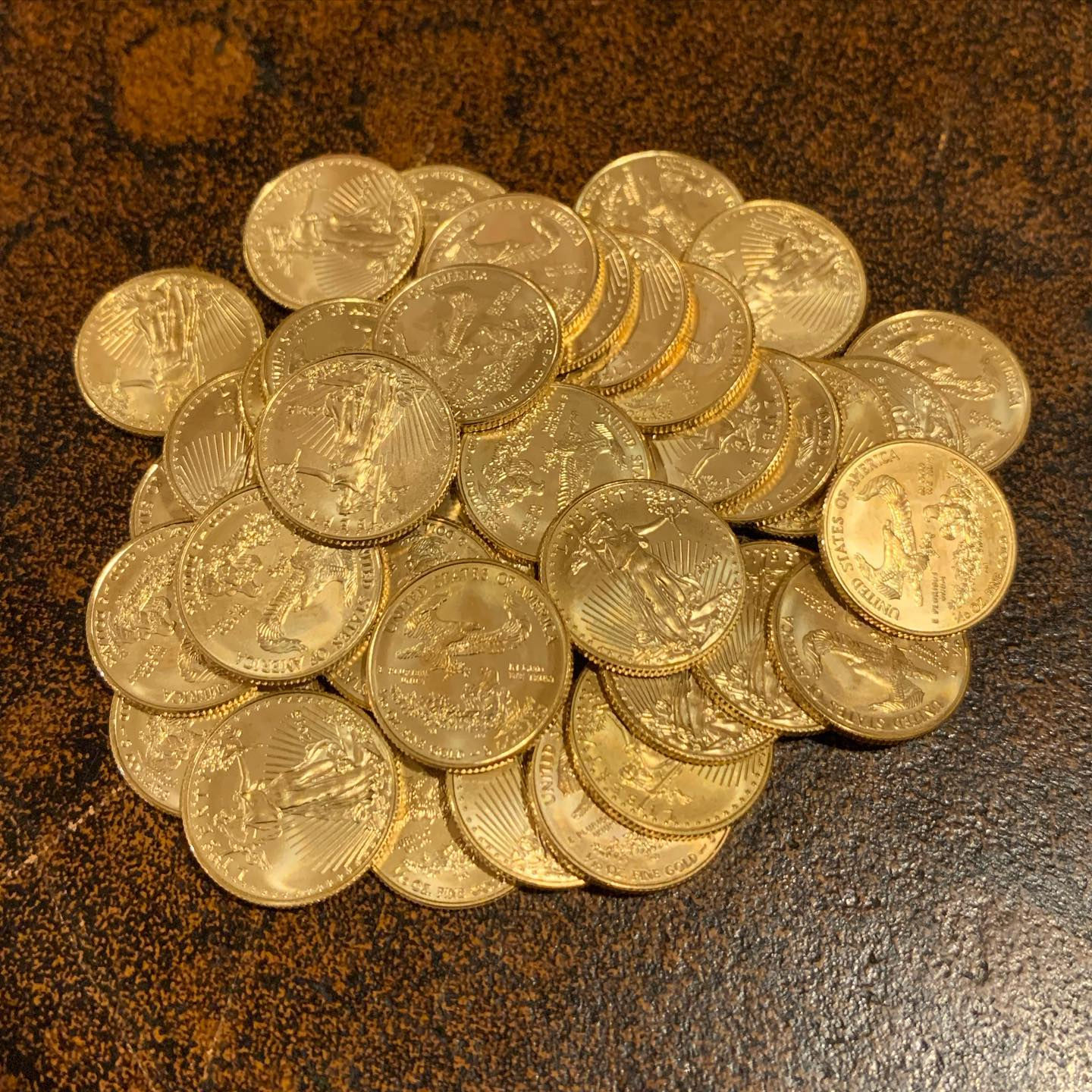1/10 oz. GOLD EAGLES coins 