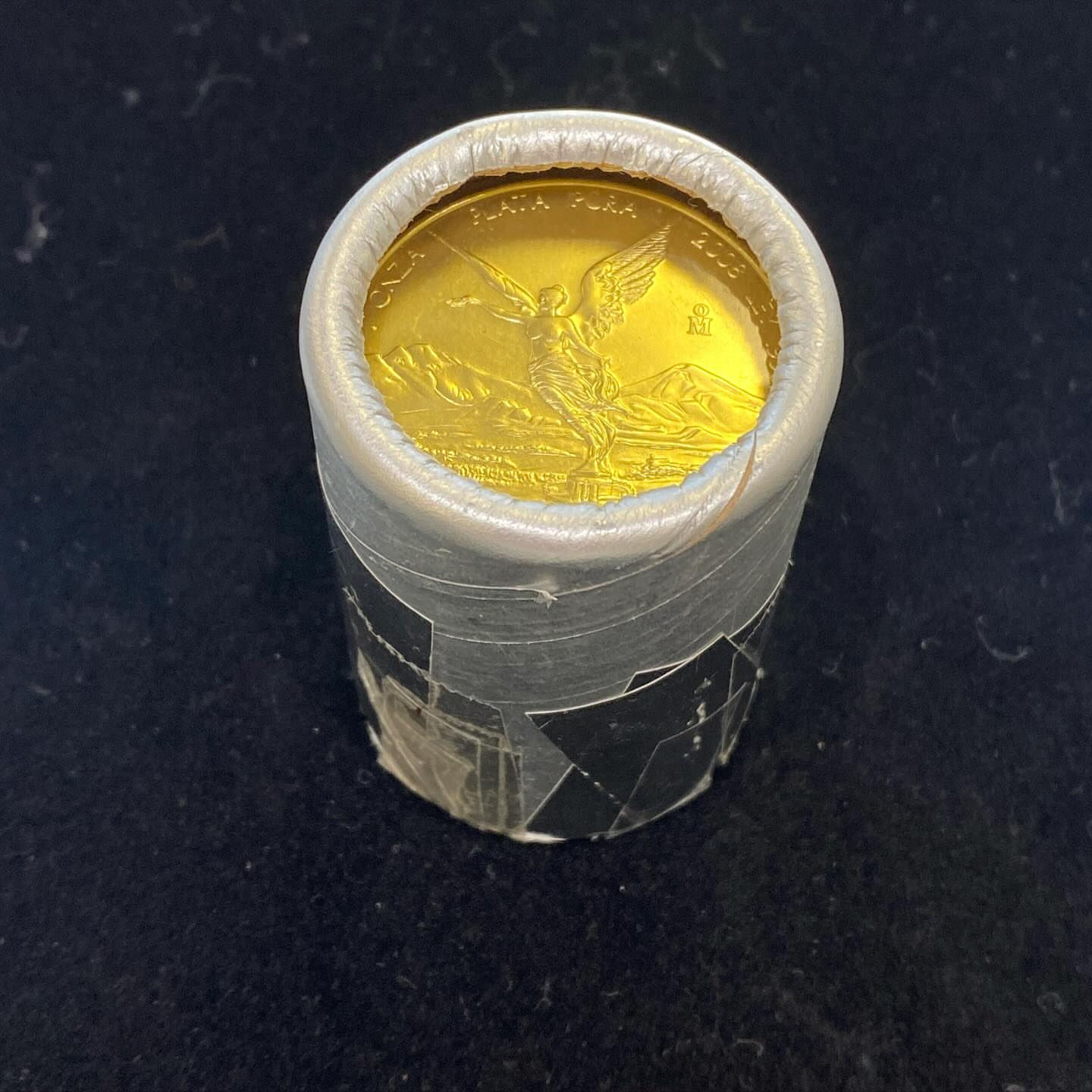 2008 silver Libertad Bank roll 