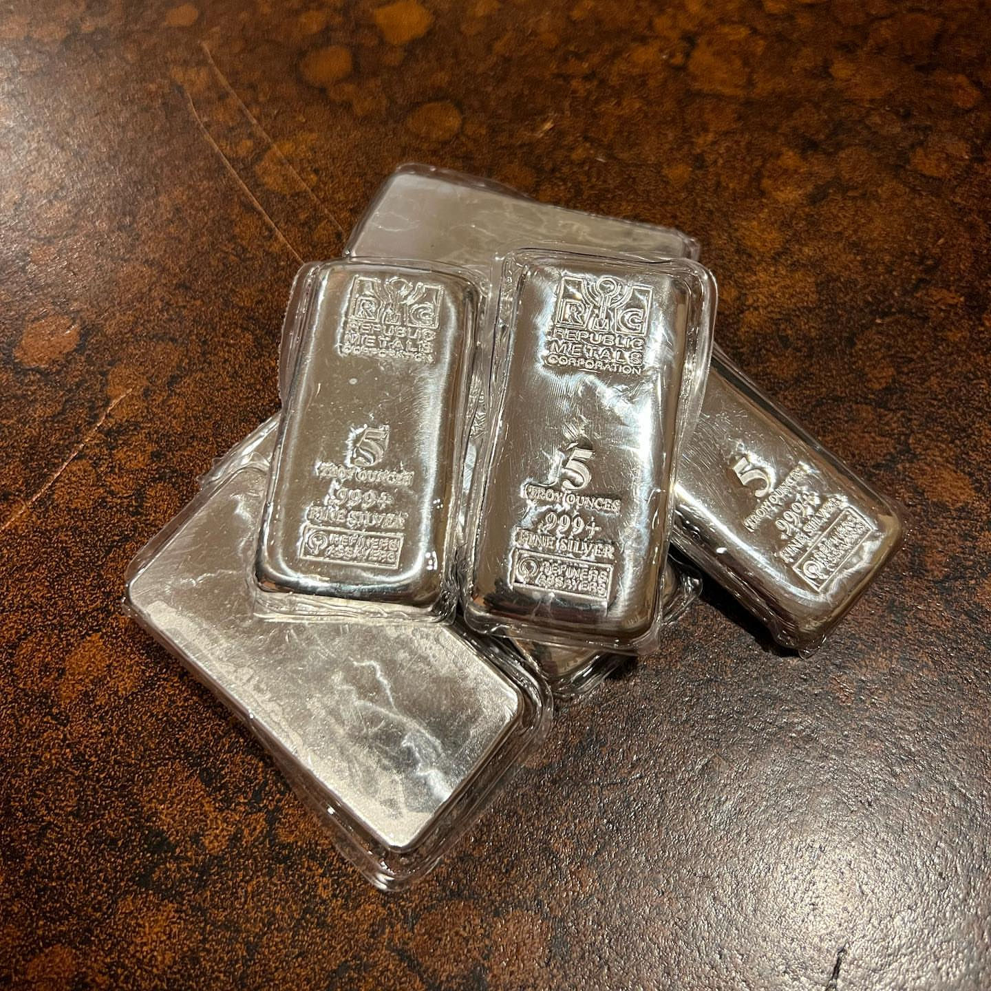 RMC 5 Troy a ounce SILVER Bars