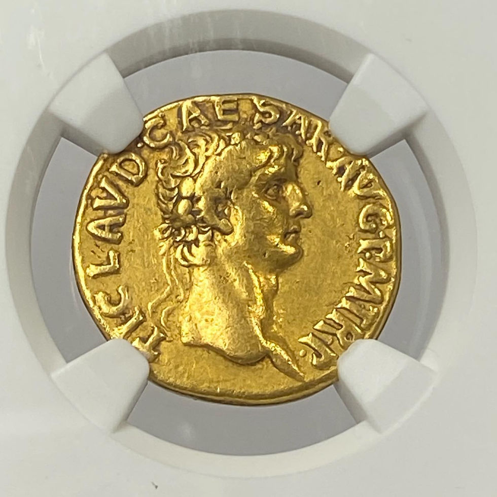 Claude – 5e des douze Césars – Aureus d'or rare (41-42 apr. J.-C.)