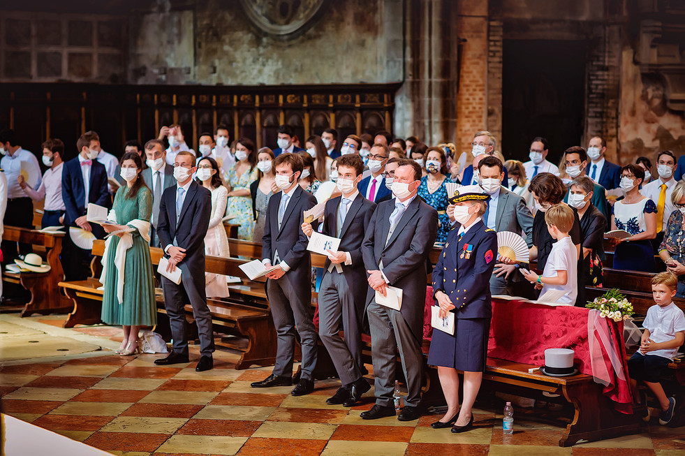 Wedding at the Basilica dei Frari in Venice