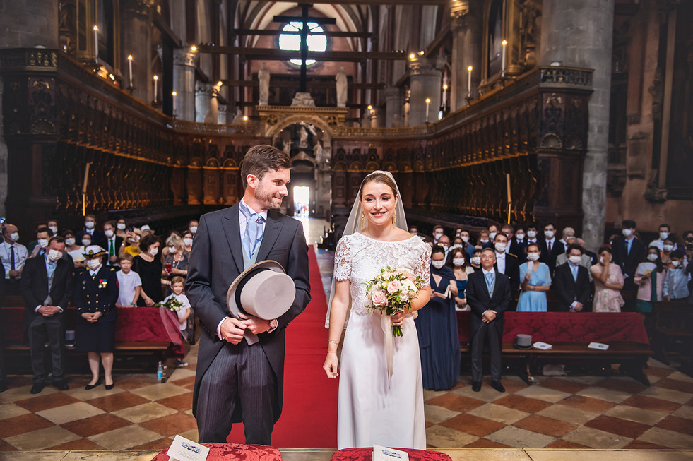 Wedding at the Basilica dei Frari in Venice