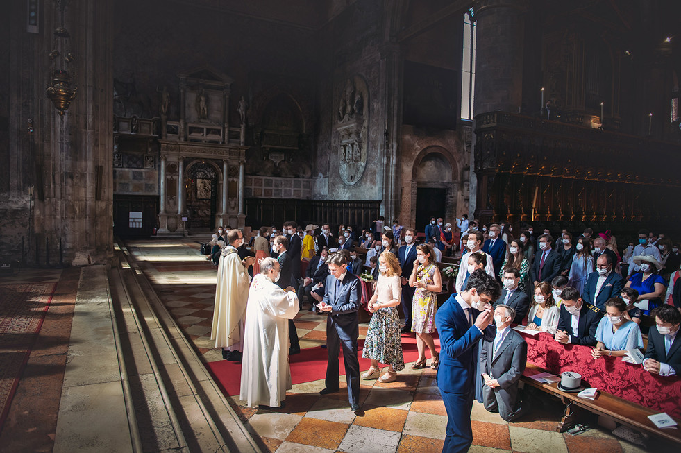 Wedding at the Basilica dei Frari in Venice