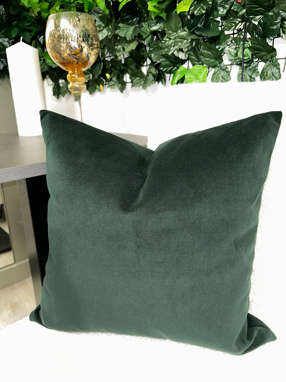 Thumbnail: 18” Plush Velvet Scatter Cushion Green Collection