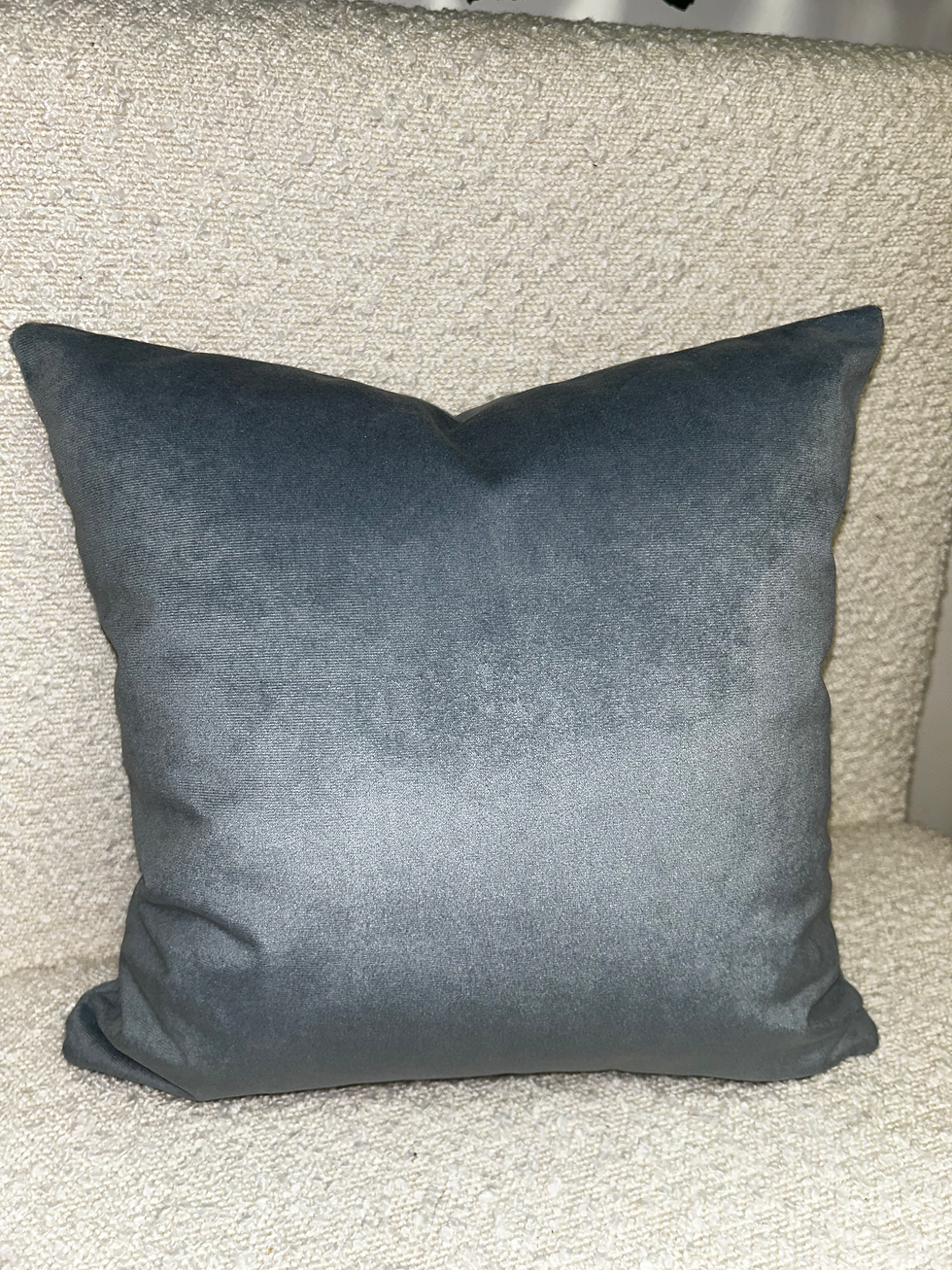 Thumbnail: 14” Plush Velvet Scatter Cushion Blue Collection