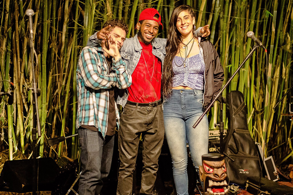 Na imagem: Marte MC, RT Mallone e Thainá Kryia