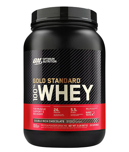 OPTIMUM NUTRITION 100% Whey Gold Standard Front View 0.908 кг