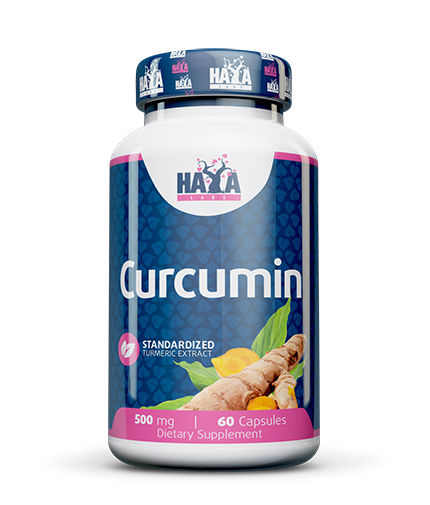HAYA LABS Куркумин / Куркума Екстракт/ 500mg / 60 Caps. Front View