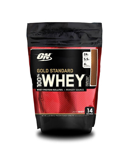 OPTIMUM NUTRITION 100% Whey Gold Standard Front View 0.454 кг