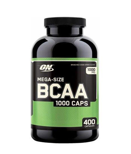 OPTIMUM NUTRITION BCAA Mega-Size 1000mg. / 400 Caps. Front View