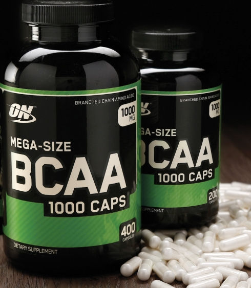 OPTIMUM NUTRITION BCAA Mega-Size 1000mg. / 400 Caps. Front View