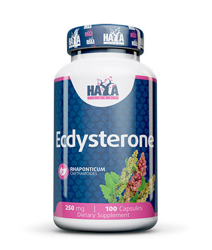 HAYA LABS Ecdysterone 250mg / 100 Caps. Front View