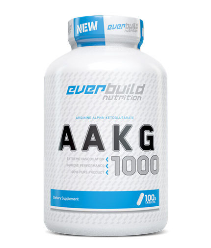 EVERBUILD AAKG 1000mg / 100 Tabs Front View