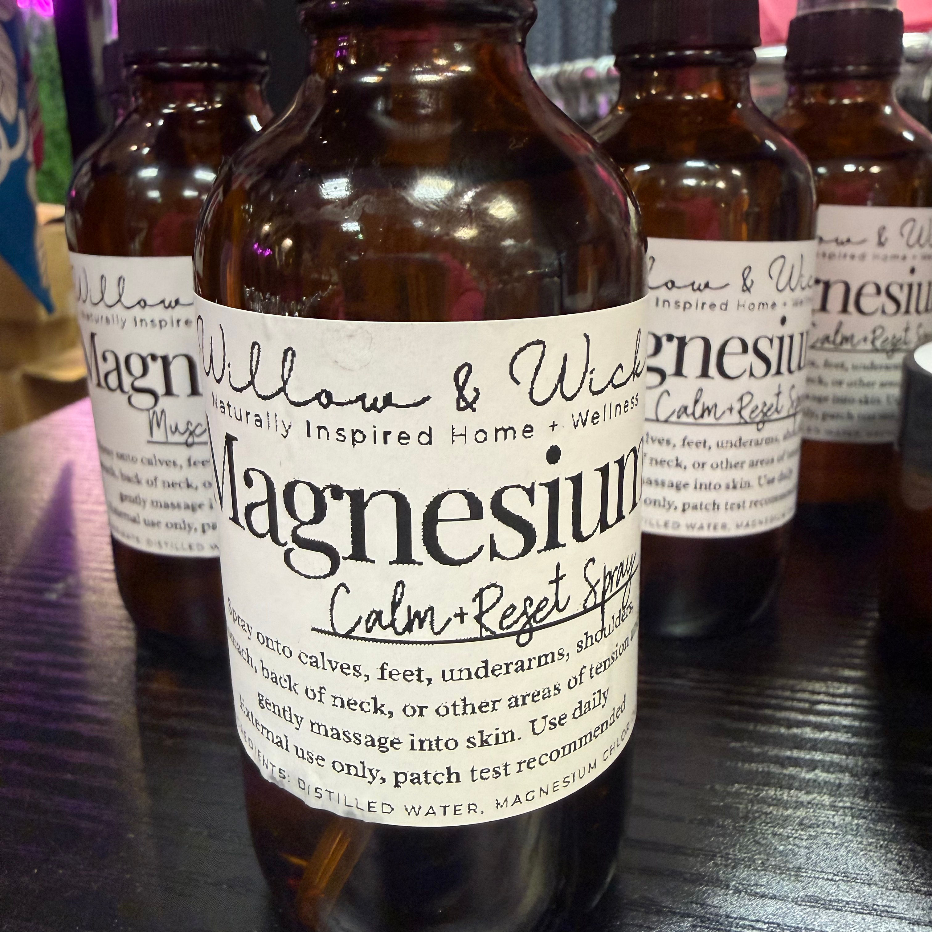 Willow & Wick magnesium calm & reset spray