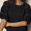 Thumbnail: Puff sleeve black top